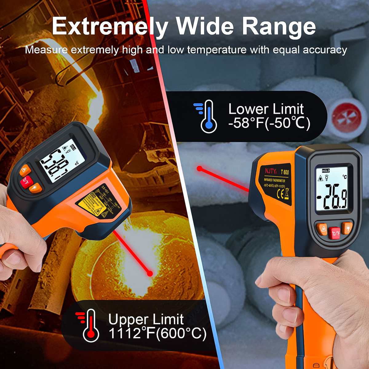 Digital Infrared Thermometer S - Industrial Laser Temperature Gun reseña y precio