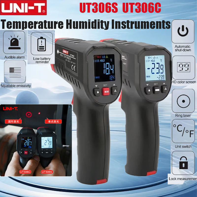 UNI-T UT306S UT306C Digital Th - Industrial Laser Temperature Gun reseña y precio