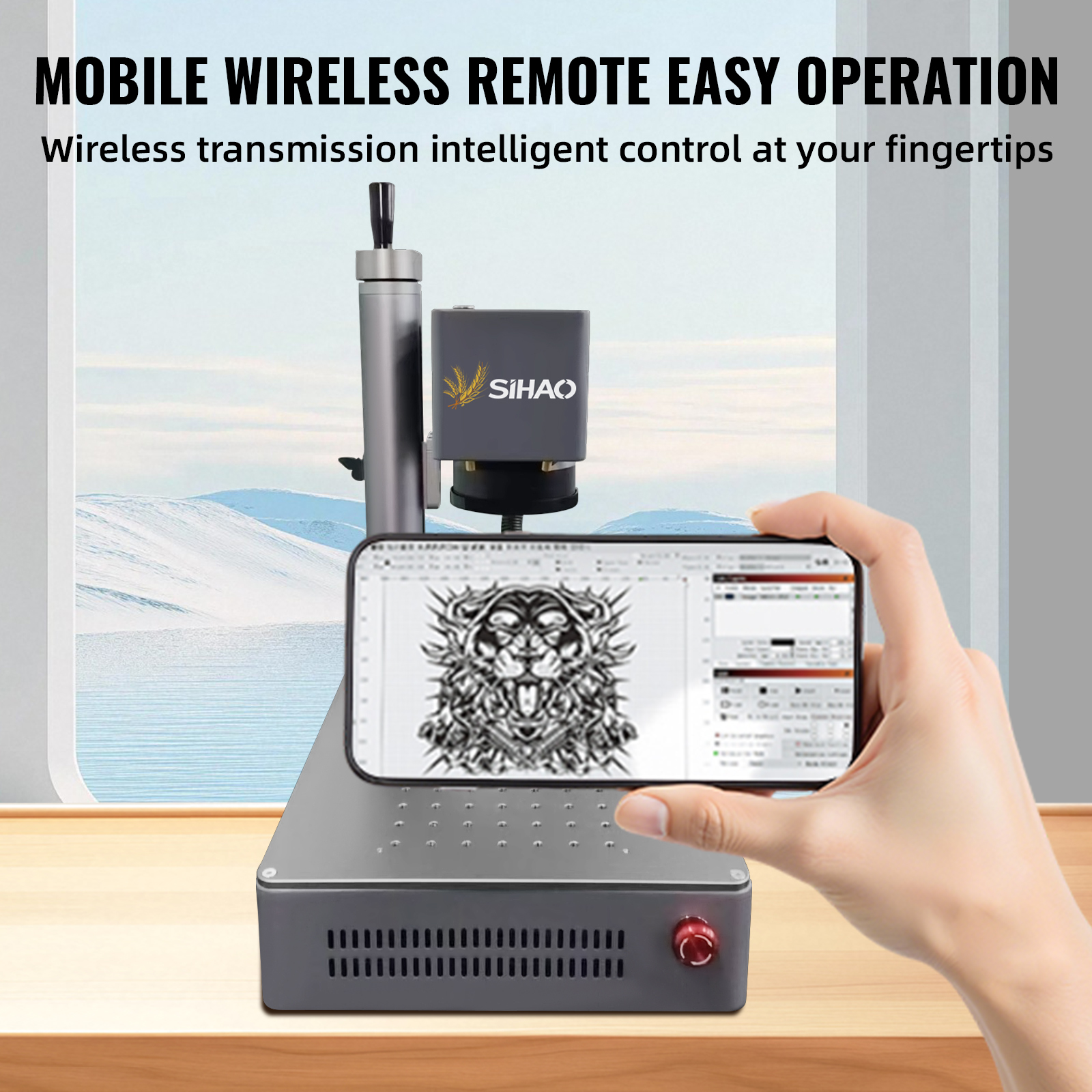 SIHAO Portable Industrial Fibe - Industrial Laser Engraving Machine For Metal reseña y precio
