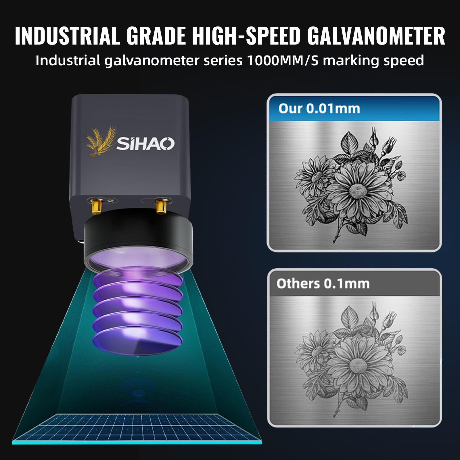 SIHAO Portable Industrial Fibe - Industrial Laser Engraving Machine For Metal reseña y precio