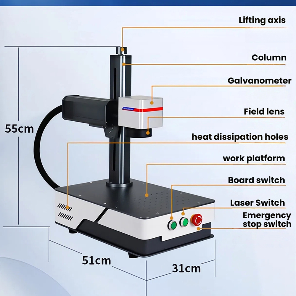 WaveTopSign 20W 30W Fiber Lase - Fiber Laser Source 20W reseña y precio
