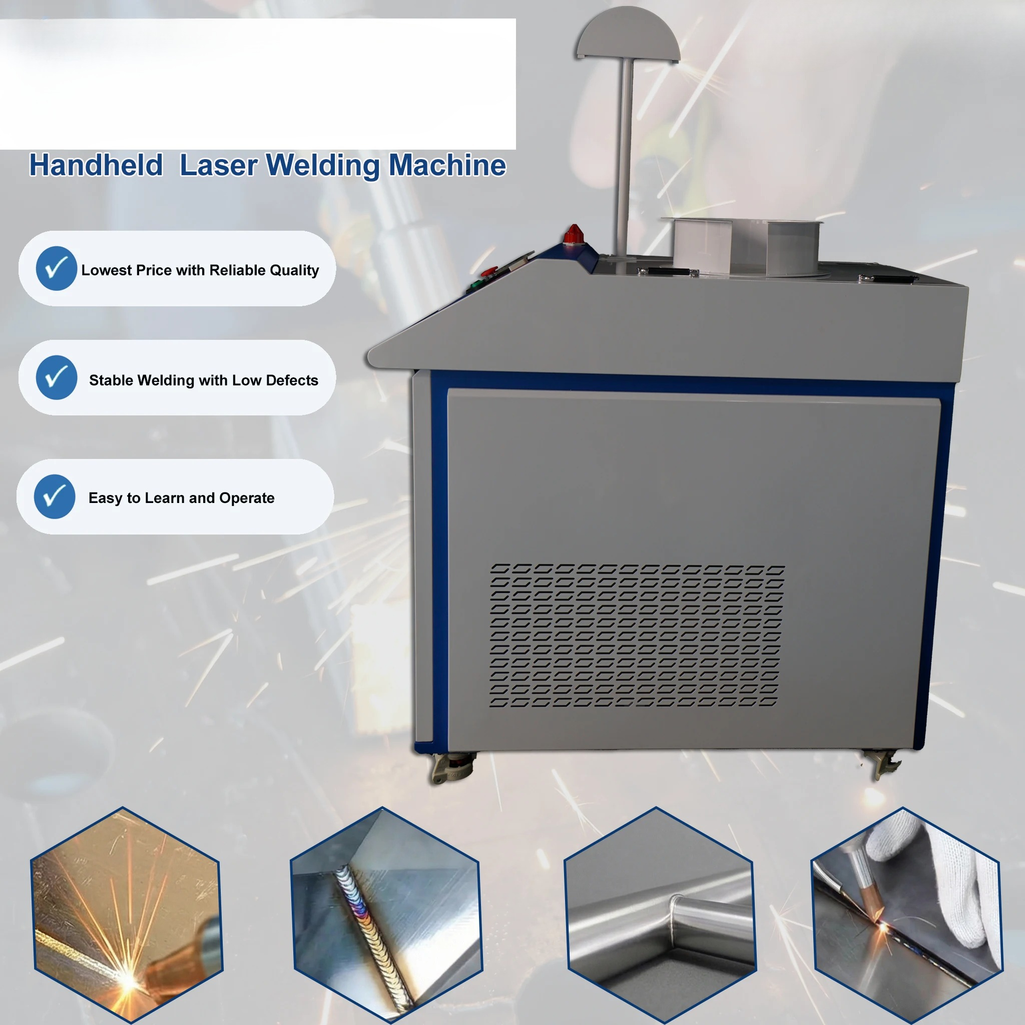 Fast Welding Cheapest CE Certi - Industrial Handheld Laser Welding Machine reseña y precio