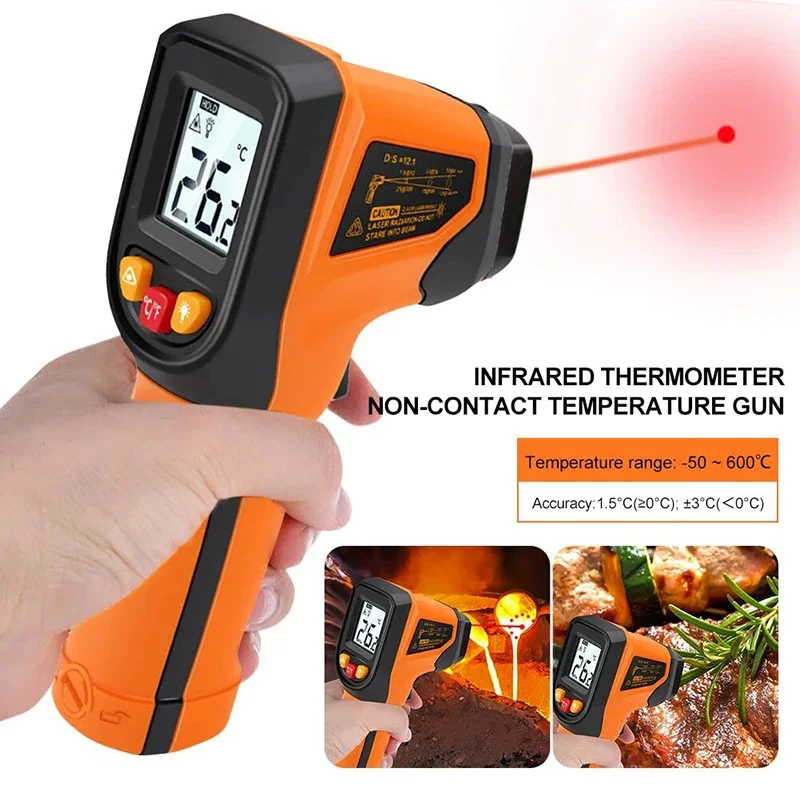 T400 T600 Digital Infrared The - Industrial Laser Temperature Gun reseña y precio