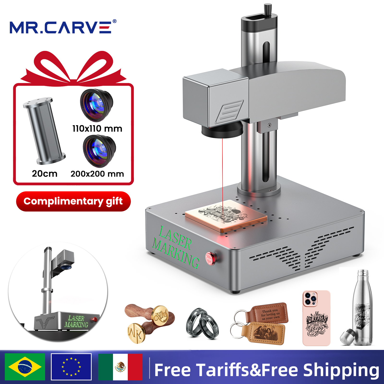 MR.CARVE S4 50W/30W/20W Portab - Industrial Laser Engraving Machine For Metal reseña y precio