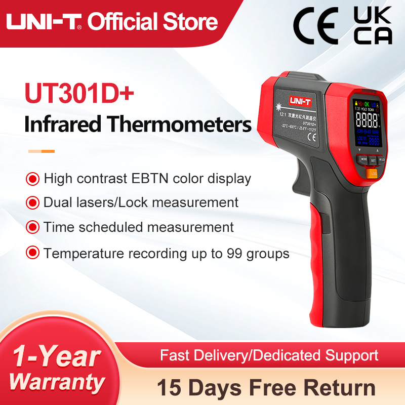 UNI-T Digital Infrared Thermom - Industrial Laser Temperature Gun reseña y precio