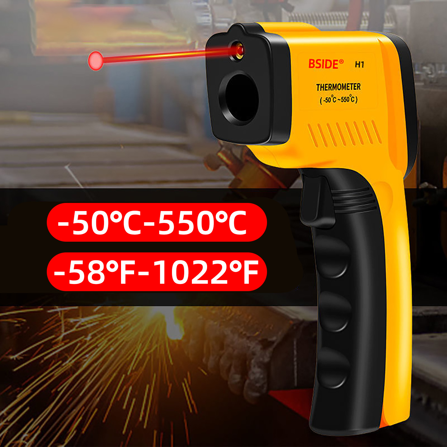 Digital Infrared Thermometer - - Industrial Laser Temperature Gun reseña y precio