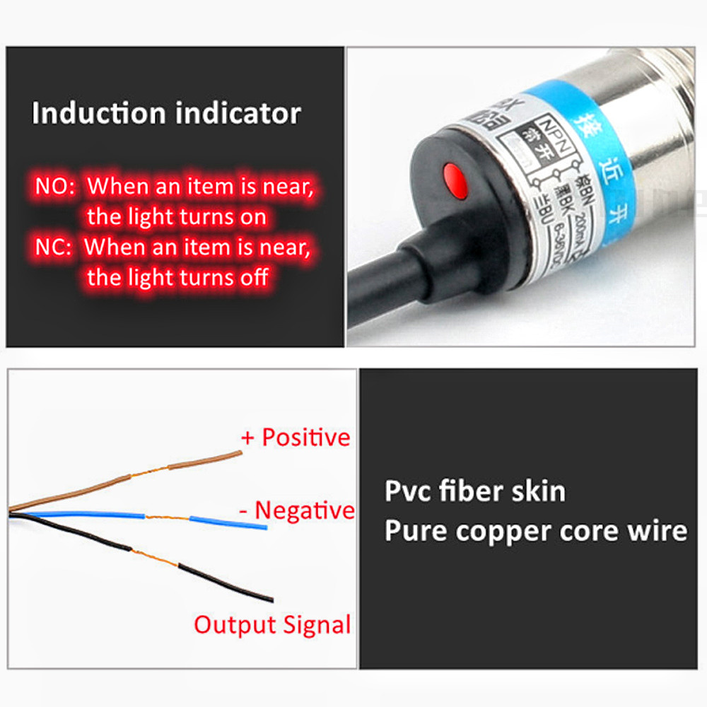 Black Proximity Switch Inducti - Limit Switch Cnc reseña y precio