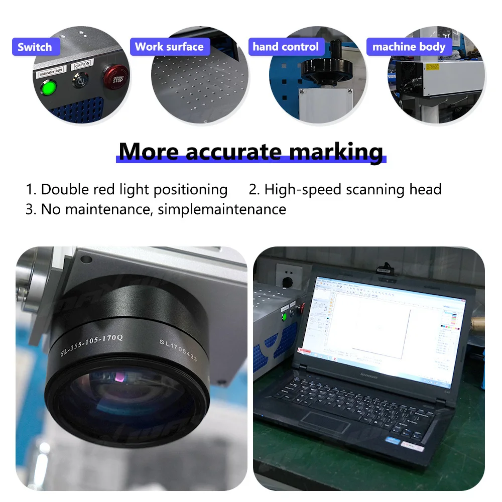 Fiber UV Laser Marking Printin - Industrial Laser Engraving Machine For Metal reseña y precio