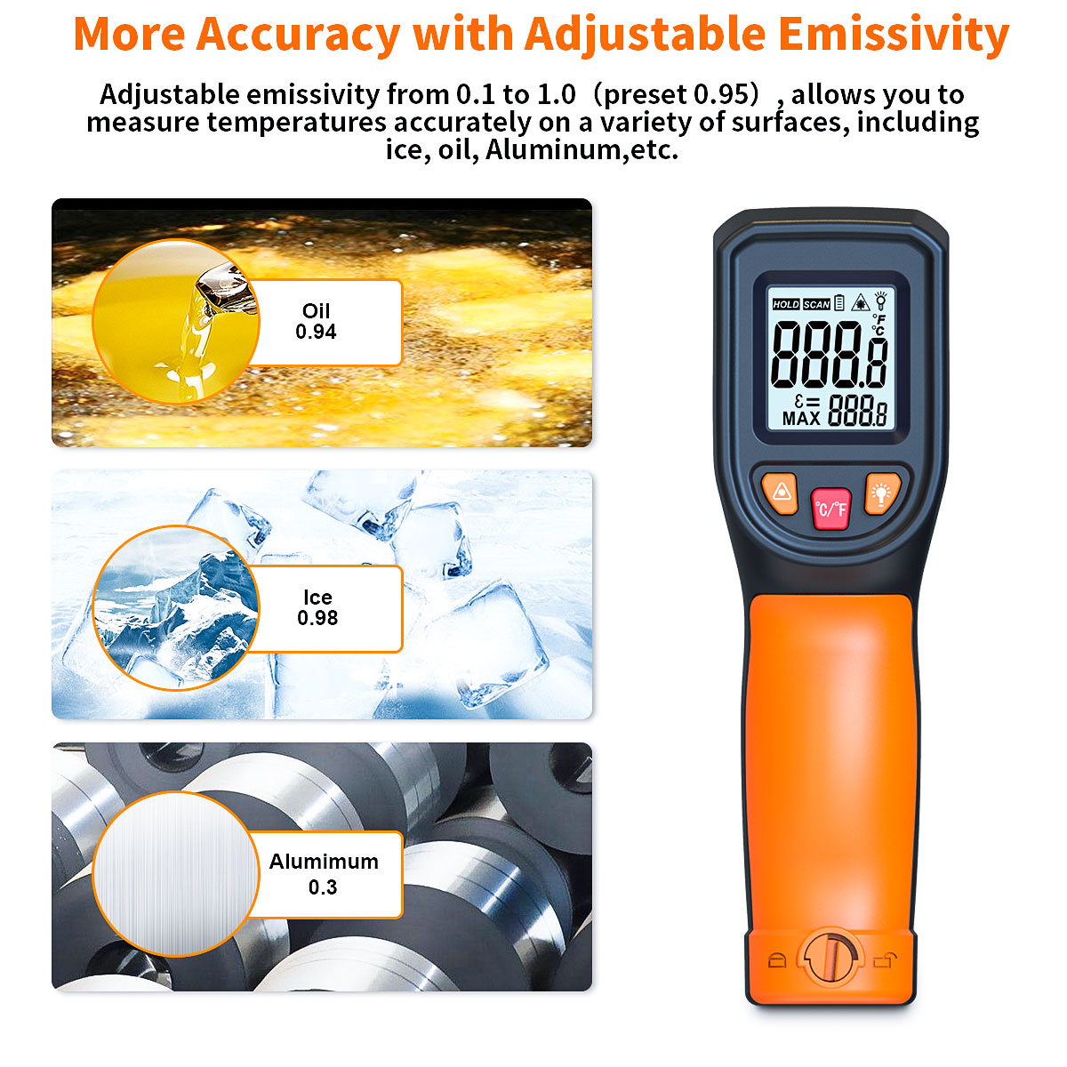 T600 T600A Digital Infrared Th - Industrial Laser Temperature Gun reseña y precio