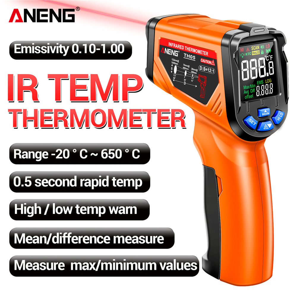 ANENG TH05 Infrared Thermomete - Industrial Laser Temperature Gun reseña y precio