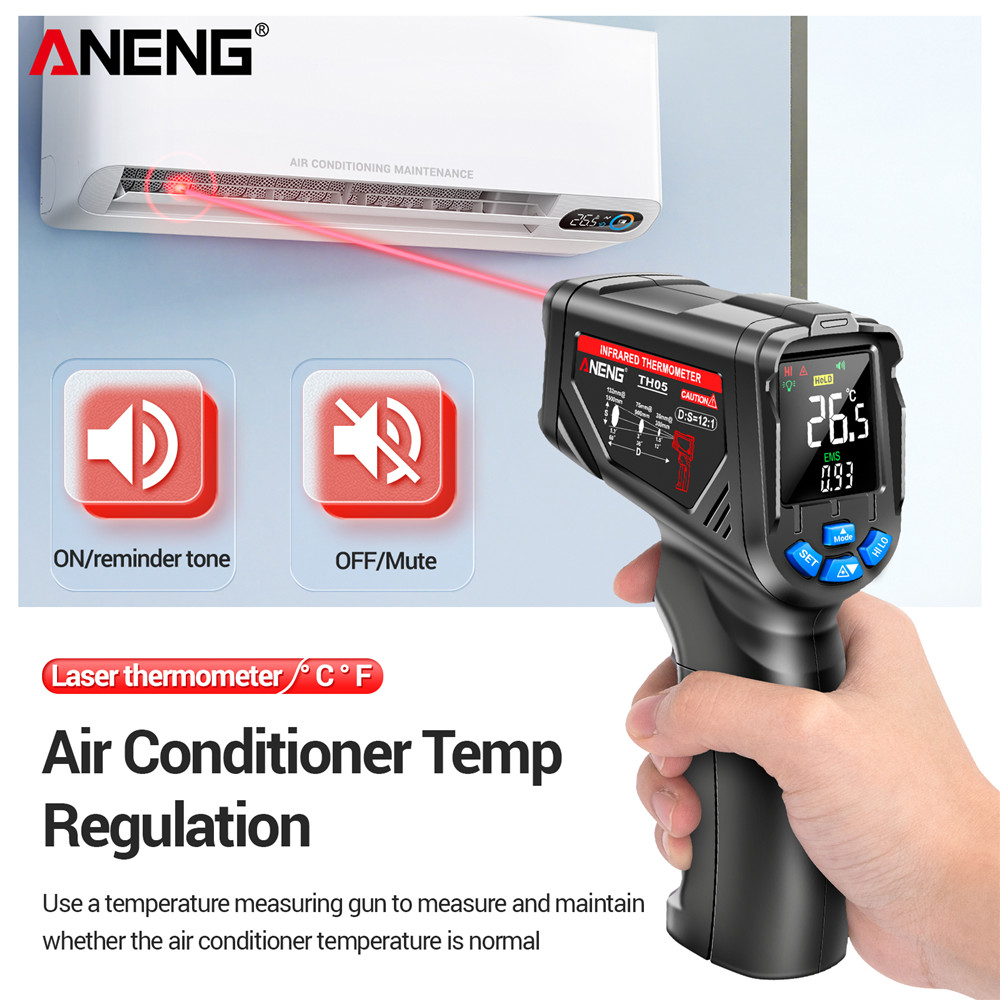 ANENG TH05 Infrared Thermomete - Industrial Laser Temperature Gun reseña y precio