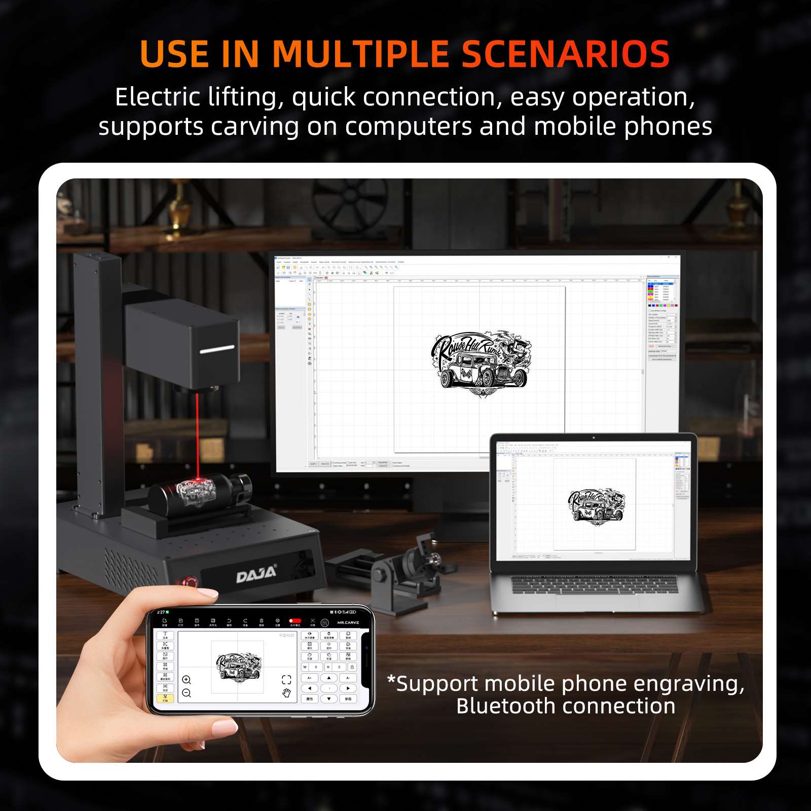 Factory Price New Desktop Lase - Industrial Laser Engraving Machine For Metal reseña y precio