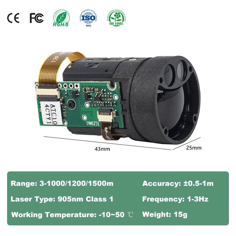 Light Weight 1000m Night Visio - Industrial Laser Distance Measuring Device reseña y precio